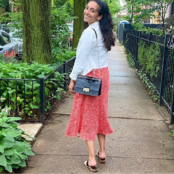 REBECCA TAYLOR Pink and white star skirt | SIZE S - Picture 1 of 3